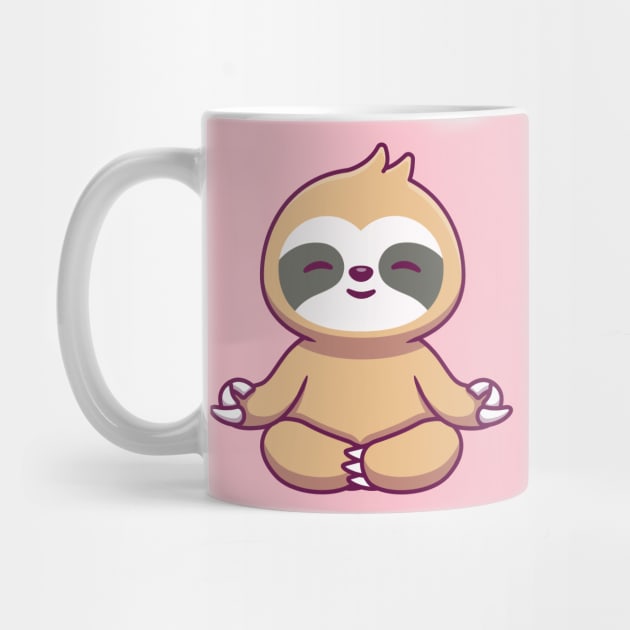 Cute Sloth Yoga by Catalyst Labs